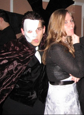 School dance. My high school best guy friend on the right.